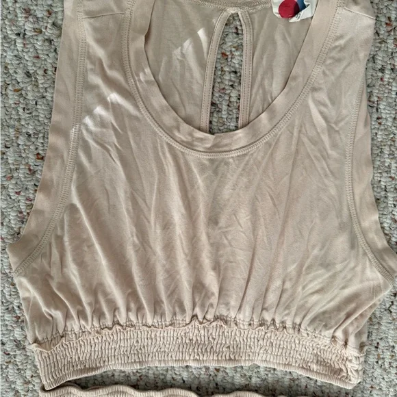 Elegant Cream Sleeveless two pieces set, Free People, Large - Picture 2 of 3